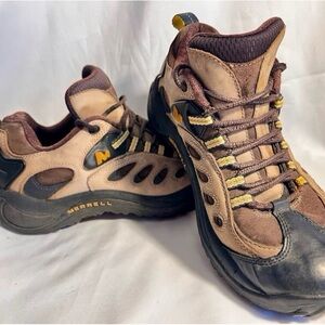 VTG MERRELL REFLEX BROWN LOW PERFORMANCE HIKING TRAIL SHOES BOOTS WOMENS SZ 6.5
